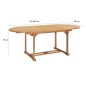 vidaXL Ausziehbarer Gartentisch 150-200 x 100 x 75 cm Massivholz Teak vidaXL Ausziehbarer Gartentisch 150-200 x 100 x 75 cm Massivholz Teak