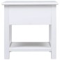 vidaXL Beistelltisch Weiß 40x40x40 cm Paulownia Holz vidaXL Beistelltisch Weiß 40x40x40 cm Paulownia Holz