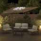 vidaXL LED-Ampelschirm Taupe 400x300 cm vidaXL LED-Ampelschirm Taupe 400x300 cm
