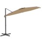 vidaXL LED-Ampelschirm Taupe 400x300 cm vidaXL LED-Ampelschirm Taupe 400x300 cm