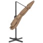 vidaXL LED-Ampelschirm Taupe 400x300 cm vidaXL LED-Ampelschirm Taupe 400x300 cm