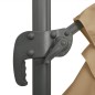 vidaXL LED-Ampelschirm Taupe 400x300 cm vidaXL LED-Ampelschirm Taupe 400x300 cm