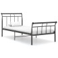 vidaXL Bettgestell Schwarz Metall 90x200 cm vidaXL Bettgestell Schwarz Metall 90x200 cm