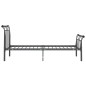 vidaXL Bettgestell Schwarz Metall 90x200 cm vidaXL Bettgestell Schwarz Metall 90x200 cm