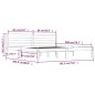 vidaXL Massivholzbett Kiefer 180x200 cm vidaXL Massivholzbett Kiefer 180x200 cm