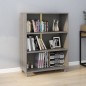 vidaXL Bücherschrank HAMAR Hellgrau 85x35x112 cm Massivholz Kiefer vidaXL Bücherschrank HAMAR Hellgrau 85x35x112 cm Massivholz Kiefer