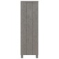 vidaXL Bücherschrank HAMAR Hellgrau 85x35x112 cm Massivholz Kiefer vidaXL Bücherschrank HAMAR Hellgrau 85x35x112 cm Massivholz Kiefer