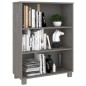 vidaXL Bücherschrank HAMAR Hellgrau 85x35x112 cm Massivholz Kiefer vidaXL Bücherschrank HAMAR Hellgrau 85x35x112 cm Massivholz Kiefer