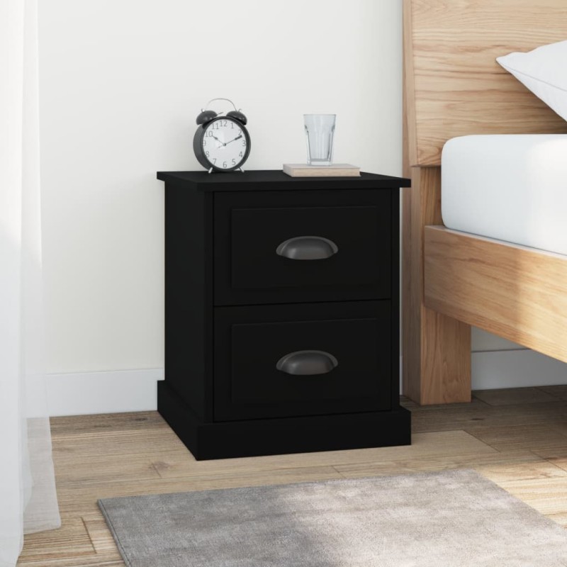 vidaXL Nachttisch Schwarz 39x39x47,5 cm Holzwerkstoff vidaXL Nachttisch Schwarz 39x39x47,5 cm Holzwerkstoff