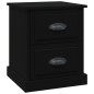 vidaXL Nachttisch Schwarz 39x39x47,5 cm Holzwerkstoff vidaXL Nachttisch Schwarz 39x39x47,5 cm Holzwerkstoff