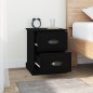 vidaXL Nachttisch Schwarz 39x39x47,5 cm Holzwerkstoff vidaXL Nachttisch Schwarz 39x39x47,5 cm Holzwerkstoff