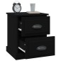 vidaXL Nachttisch Schwarz 39x39x47,5 cm Holzwerkstoff vidaXL Nachttisch Schwarz 39x39x47,5 cm Holzwerkstoff