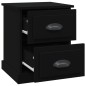 vidaXL Nachttisch Schwarz 39x39x47,5 cm Holzwerkstoff vidaXL Nachttisch Schwarz 39x39x47,5 cm Holzwerkstoff