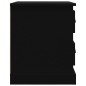 vidaXL Nachttisch Schwarz 39x39x47,5 cm Holzwerkstoff vidaXL Nachttisch Schwarz 39x39x47,5 cm Holzwerkstoff