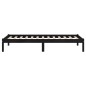 vidaXL Massivholzbett Schwarz Kiefer 100x200 cm vidaXL Massivholzbett Schwarz Kiefer 100x200 cm