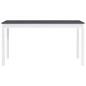 vidaXL Esstisch Weiß und Grau 140 x 70 x 73 cm Kiefernholz vidaXL Esstisch Weiß und Grau 140 x 70 x 73 cm Kiefernholz