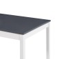 vidaXL Esstisch Weiß und Grau 140 x 70 x 73 cm Kiefernholz vidaXL Esstisch Weiß und Grau 140 x 70 x 73 cm Kiefernholz