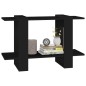vidaXL Bücherregal/Raumteiler Schwarz 80x30x51 cm vidaXL Bücherregal/Raumteiler Schwarz 80x30x51 cm
