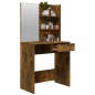 vidaXL Schminktisch mit Spiegel Räuchereiche 74,5x40x141 cm vidaXL Schminktisch mit Spiegel Räuchereiche 74,5x40x141 cm