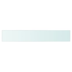 vidaXL Regalboden Glas Transparent 90 cm x 15 cm