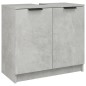 vidaXL Badezimmerschrank Betongrau 64,5x33,5x59 cm Holzwerkstoff vidaXL Badezimmerschrank Betongrau 64,5x33,5x59 cm Holzwerkstoff