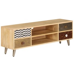 vidaXL TV-Ablage 120 x 30 x 40 cm Massivholz Mango