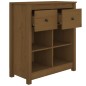 vidaXL Sideboard Honigbraun 70x35x80 cm Massivholz Kiefer vidaXL Sideboard Honigbraun 70x35x80 cm Massivholz Kiefer
