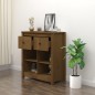 vidaXL Sideboard Honigbraun 70x35x80 cm Massivholz Kiefer vidaXL Sideboard Honigbraun 70x35x80 cm Massivholz Kiefer