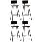 vidaXL Barhocker 4 Stk. Massives Altholz vidaXL Barhocker 4 Stk. Massives Altholz