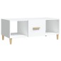 vidaXL Couchtisch Weiß 102x50x40 cm Holzwerkstoff vidaXL Couchtisch Weiß 102x50x40 cm Holzwerkstoff