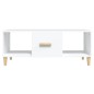 vidaXL Couchtisch Weiß 102x50x40 cm Holzwerkstoff vidaXL Couchtisch Weiß 102x50x40 cm Holzwerkstoff