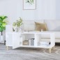 vidaXL Couchtisch Weiß 102x50x40 cm Holzwerkstoff vidaXL Couchtisch Weiß 102x50x40 cm Holzwerkstoff