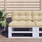 Palettenkissen Beige 70x40x12 cm Stoff Palettenkissen Beige 70x40x12 cm Stoff