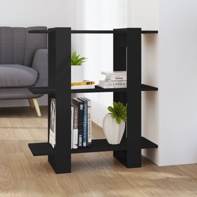vidaXL Bücherregal/Raumteiler Schwarz 80x30x87 cm vidaXL Bücherregal/Raumteiler Schwarz 80x30x87 cm