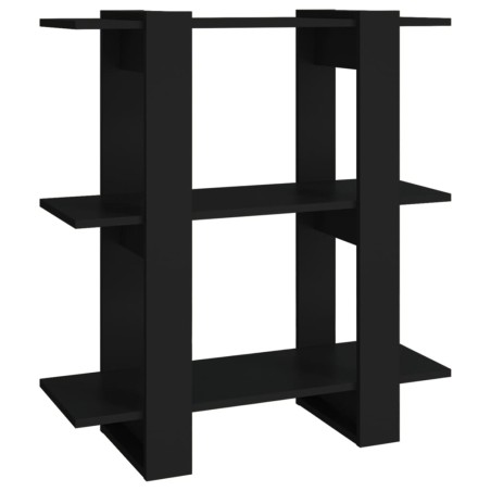 vidaXL Bücherregal/Raumteiler Schwarz 80x30x87 cm