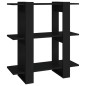 vidaXL Bücherregal/Raumteiler Schwarz 80x30x87 cm vidaXL Bücherregal/Raumteiler Schwarz 80x30x87 cm