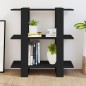 vidaXL Bücherregal/Raumteiler Schwarz 80x30x87 cm vidaXL Bücherregal/Raumteiler Schwarz 80x30x87 cm