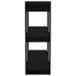 vidaXL Bücherregal/Raumteiler Schwarz 80x30x87 cm vidaXL Bücherregal/Raumteiler Schwarz 80x30x87 cm