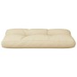 Palettenkissen Beige 70x40x12 cm Stoff Palettenkissen Beige 70x40x12 cm Stoff