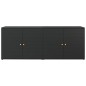 vidaXL Gartenschrank Schwarz 198x55,5x80 cm Poly Rattan vidaXL Gartenschrank Schwarz 198x55,5x80 cm Poly Rattan