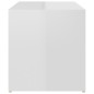 vidaXL Beistelltisch Hochglanz-Weiß 59x36x38 cm Holzwerkstoff vidaXL Beistelltisch Hochglanz-Weiß 59x36x38 cm Holzwerkstoff