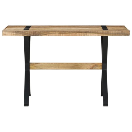 vidaXL Esstisch 120x60x76 cm Raues Mangoholz 