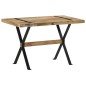 vidaXL Esstisch 120x60x76 cm Raues Mangoholz vidaXL Esstisch 120x60x76 cm Raues Mangoholz