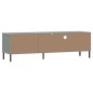 vidaXL TV-Schrank OSLO mit Metallbeinen Grau Massivholz Kiefer vidaXL TV-Schrank OSLO mit Metallbeinen Grau Massivholz Kiefer