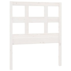 vidaXL Kopfteil Weiß 95,5x4x100 cm Massivholz Kiefer