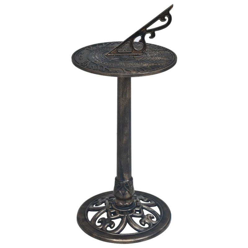 vidaXL Sonnenuhr Bronze 35,5 x 82 cm Kunststoff vidaXL Sonnenuhr Bronze 35,5 x 82 cm Kunststoff
