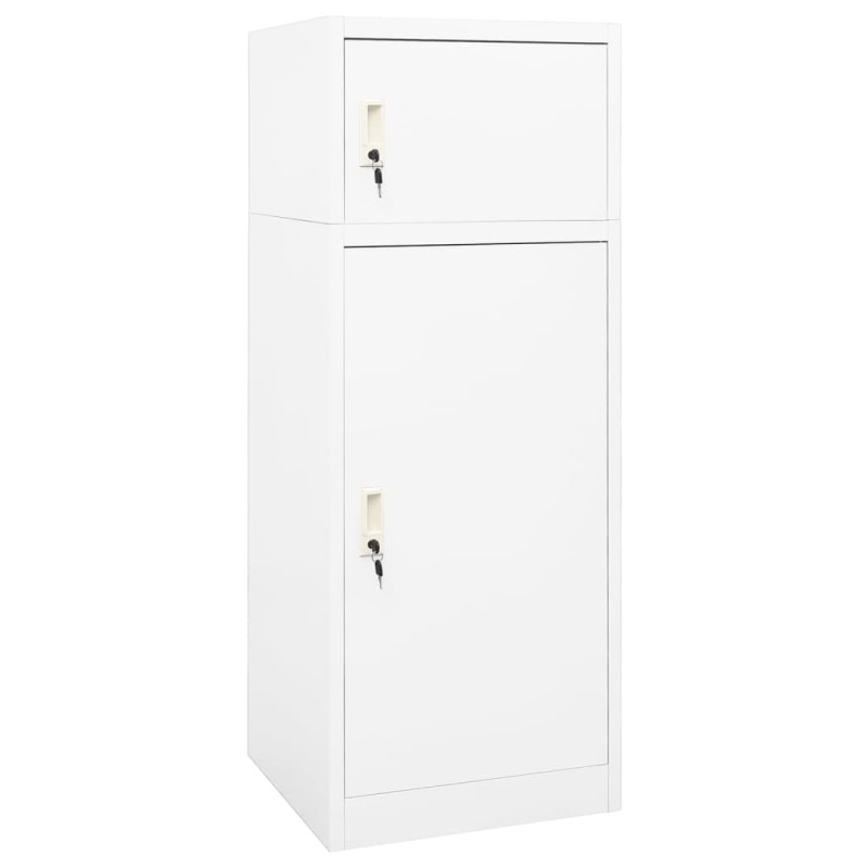 vidaXL Sattelschrank Weiß 53x53x140 cm Stahl vidaXL Sattelschrank Weiß 53x53x140 cm Stahl