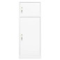 vidaXL Sattelschrank Weiß 53x53x140 cm Stahl vidaXL Sattelschrank Weiß 53x53x140 cm Stahl