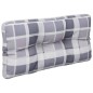 vidaXL Palettensofa-Kissen Grau Karomuster 70x40x10 cm vidaXL Palettensofa-Kissen Grau Karomuster 70x40x10 cm