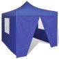 vidaXL Faltzelt mit 4 Wänden 3 x 3 m Blau vidaXL Faltzelt mit 4 Wänden 3 x 3 m Blau